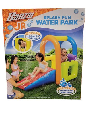 Banzai Jr. Splash Fun Toddlers Activity Water Park, 18 Months & Up - BRAND NEW 