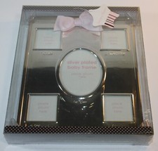 A D Sutton Nursery Rhyme silver plated baby photo frame. New 