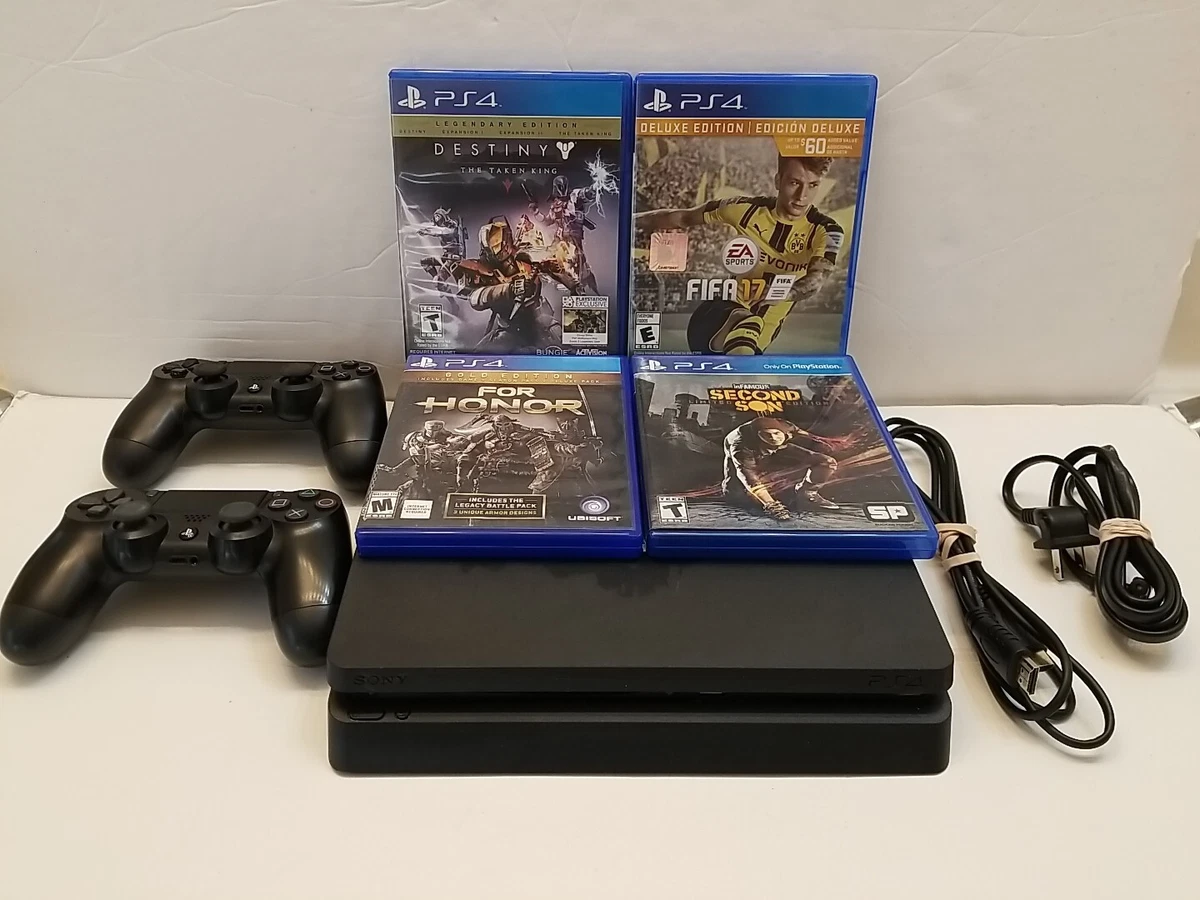Sony PlayStation 4 Slim 1TB Gaming Console w 2 Controllers 4