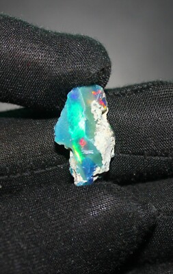 Black Opal Rough, AAA Ethiopian Black Opal Raw,Jewelry Making black Opal 6.95 Ct