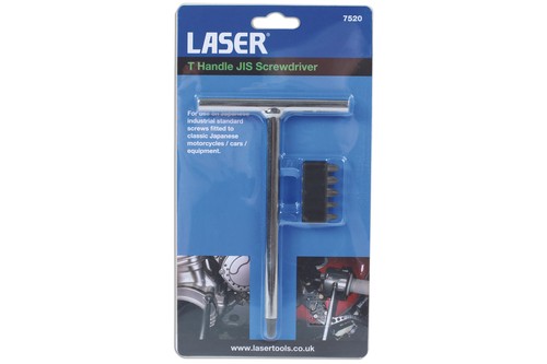 Laser Tools 7520 Poignée en T Jis Tournevis Avec 6pc Ensemble de Mèches & - Photo 3/6