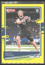 2020 Panini Donruss Press Proof Yellow Colby Parkinson Rookie #277