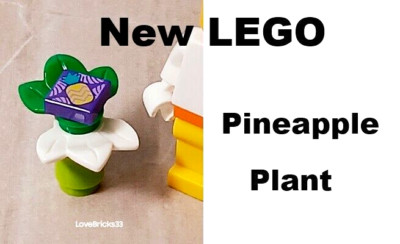 New LEGO House Plant Pineapple Food Vegan Home Jungle Love Fruit Printed 1x1
