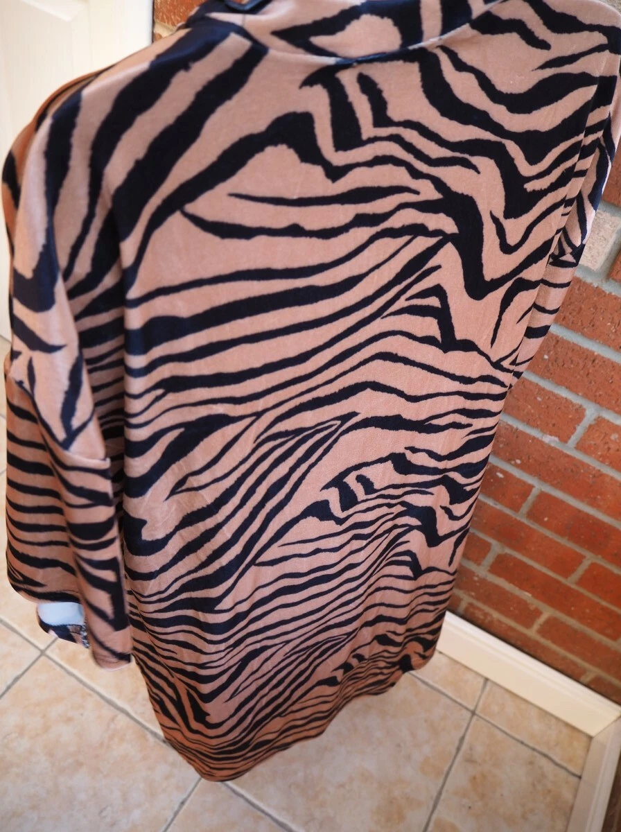 Missguided zebra clearance dress