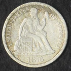 1876-P Seated Liberty Silver Dime - COINGIANTS -