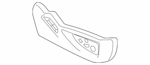 Panel de acabado del asiento del pasajero para Chevrolet Cadillac GMC 2015-2017 (N/P 84147945)