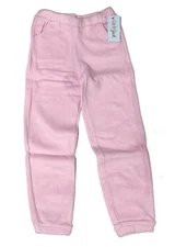 Girls Pink Pants Kids Small 6/6X Cat & Jack Fleece Soft Medium Weight