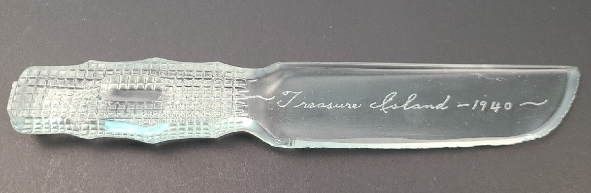 Vintage Treasure Island Glass Fruit Knife 1940 | eBay