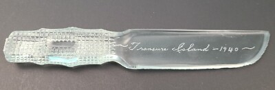 Vintage Treasure Island Glass Fruit Knife 1940 | eBay