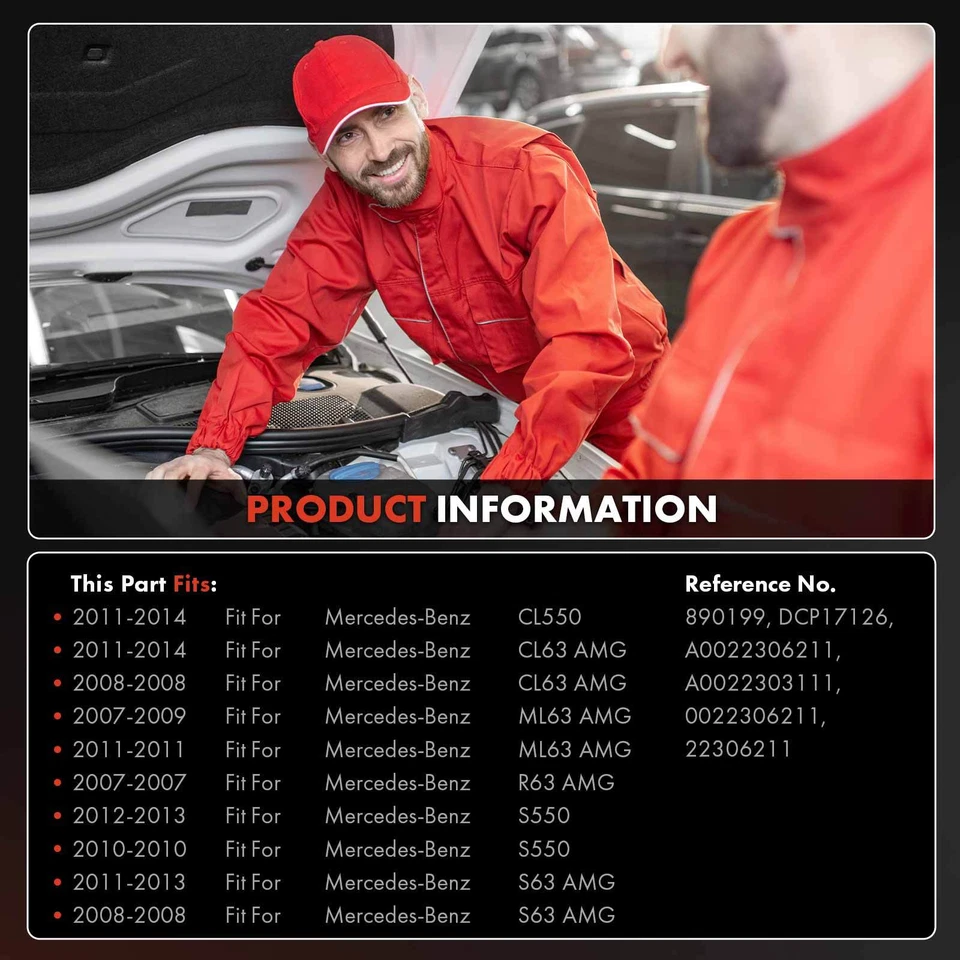 New AC A/C Compressor for Mercedes-Benz CL550 CL63 AMG ML63 AMG R63 AMG S63 AMG - Image 2 of 4