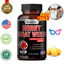 Horny Goat Weed 9060 Mg Capsules High Strength Organic Icariin