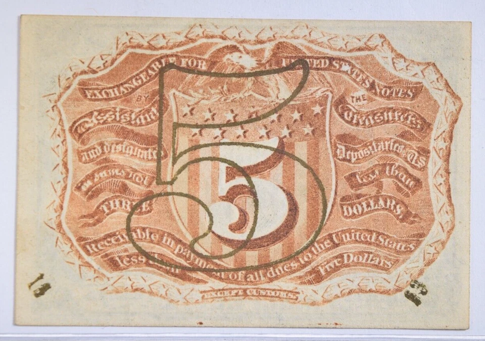 FRACTIONAL CURRENCY ~ FR 1233 2nd ISSUE 5 CENTS ~ CRISP UNCIRCULATED! - Image 2 of 2