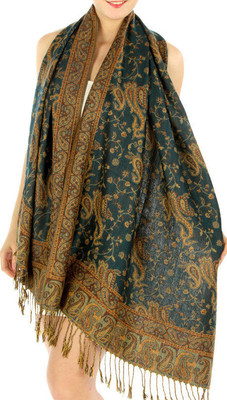  Fashion Outlined Paisley Pashmina Scarf Shawl Wrap 24 COLORS 
