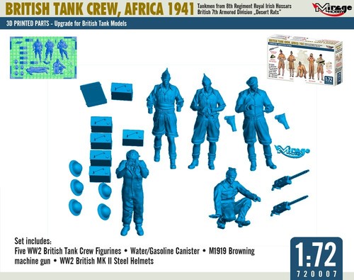 Mirage-Hobby 720007 British Tank Crew, Africa 1941 SCALA 1/72 - Foto 2 di 2