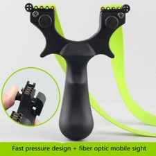 Professional Slingshots Set Laser Slingshot High Precision Flat Rubber Sling