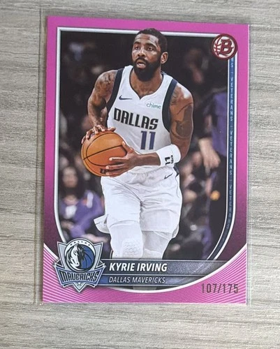2025 Topps Bowman Pink Border #130 Kyrie Irving /175 Mavericks
