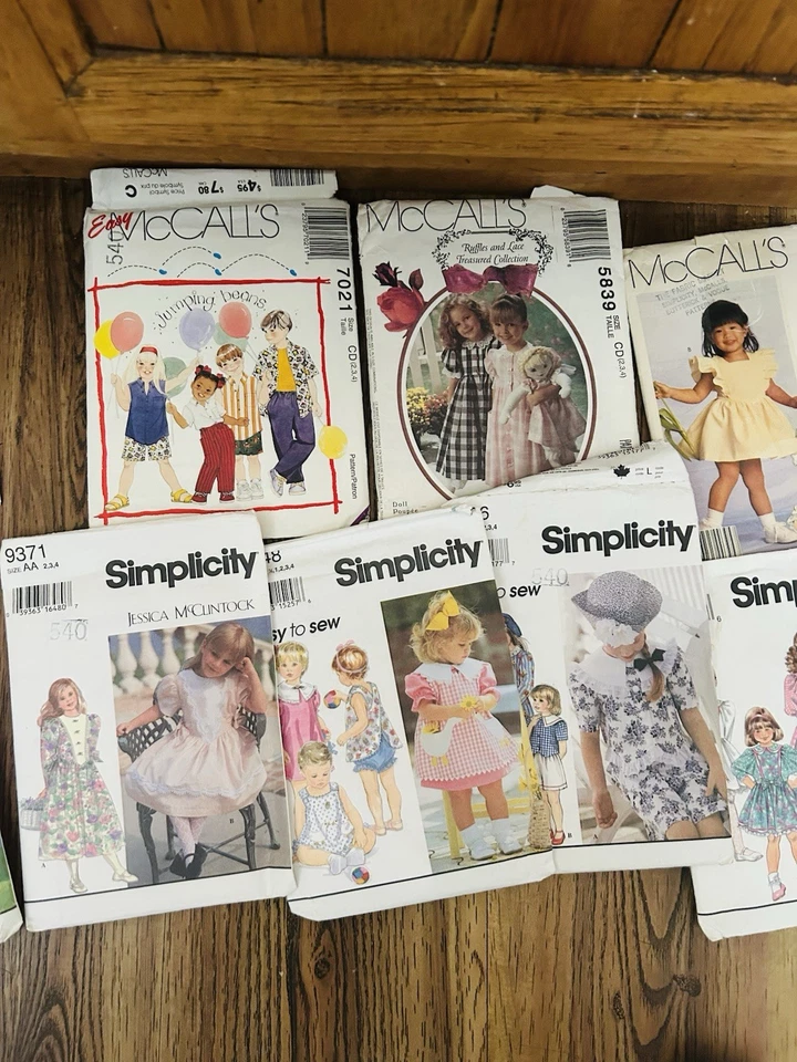 Patterns Children lot of 11 Mixed Sizes 1/2 To 4 and Mixed Brands Some New - Image 3 of 4