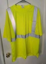 Ansi Class 2 Safety T-shirt Left Chest Pocket Reflective Forester XL