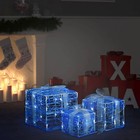 LED Geschenkboxen Beleuchtet Weihnachtsdeko Weihnachtsbeleuchtung 3-tlg. vidaXL