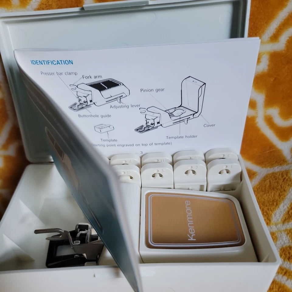 Kenmore Buttonholer Attachment Model # 6736 w Instruction Booklet Vintage - Image 3 of 4