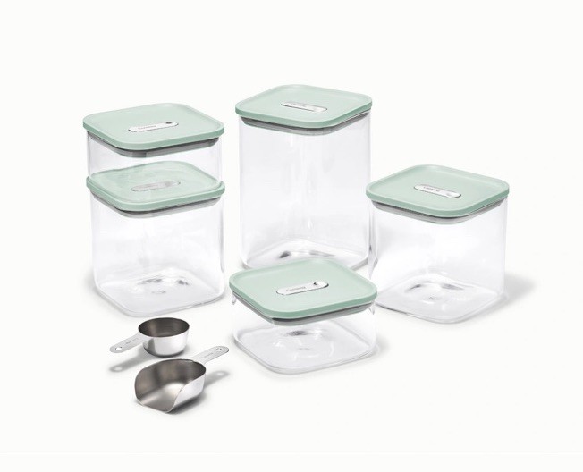 Caraway Home 13-Piece Glass Airtight Food Storage Container Set – New Mist
