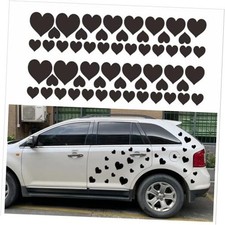 Heart-Shaped car Stickers Creative Decoration for car Doors Bumper Hoods Black