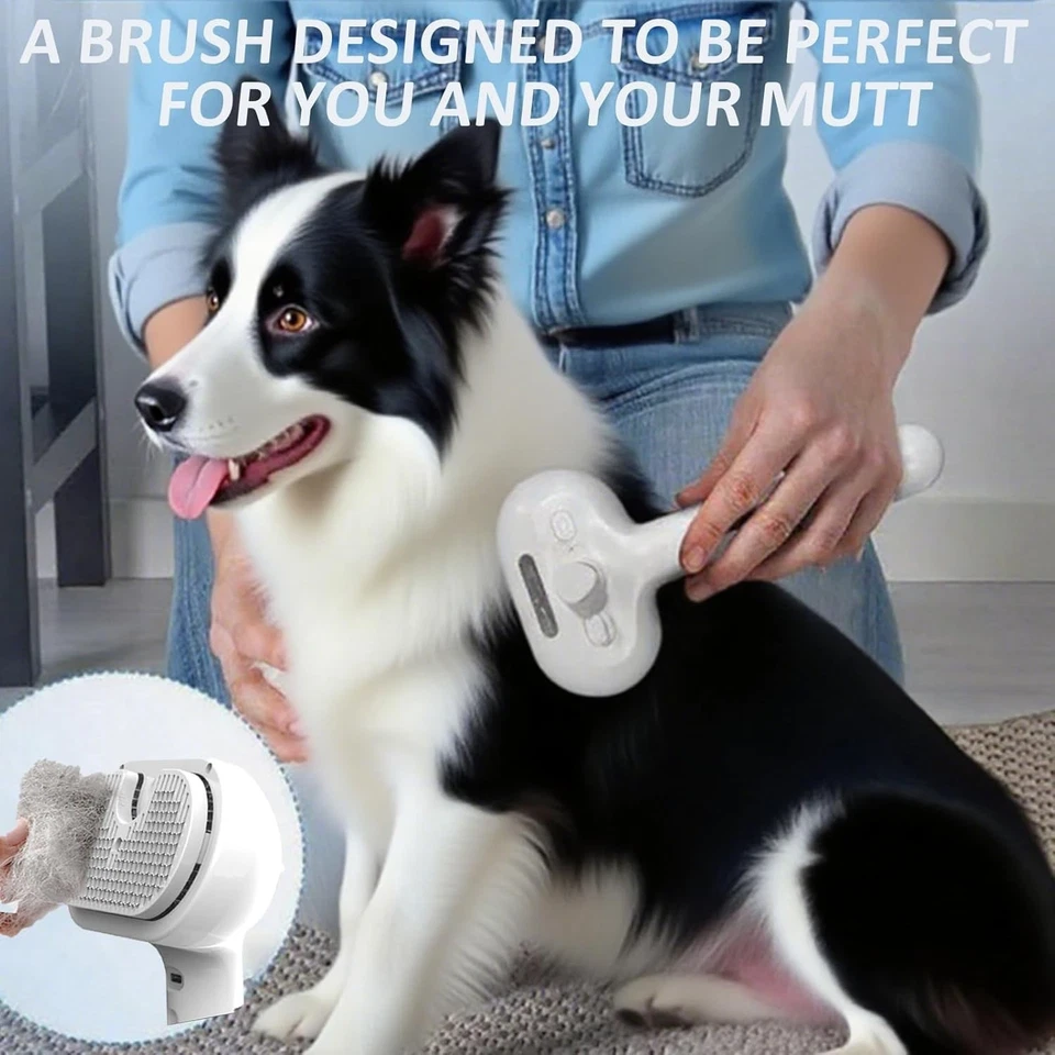 ReNu Dog Brush, Fresh Fur Shower Brush, 3-in-1 Self-Cleaning Steamy Pet Brush - Image 4 of 4