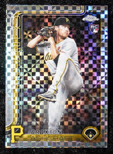 BRAXTON ASHCRAFT—2025 Topps Update Series Chrome X-Fractor #USC142—ROOKIE CARD. rookie card picture