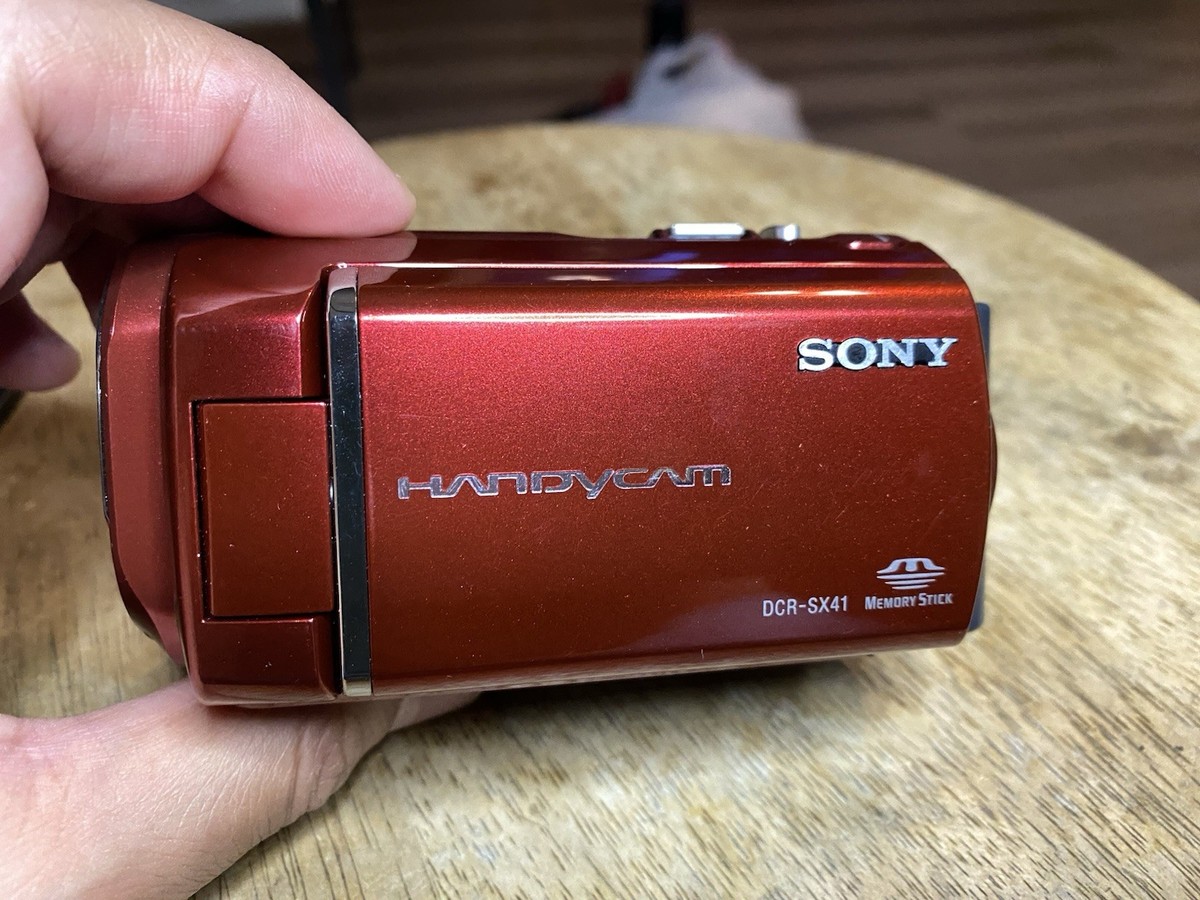 Sony Handycam DCR-SX41 8GB Red 60x Optical Zoom Digital Camcorder