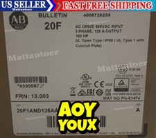 ALLEN BRADLEY 20F1AND125AA0NNNNN 480VAC INPUT 125A OUTPUT 100HP SER A FRN 13.003