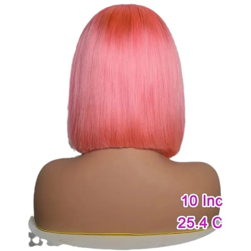 Front Lace Wig Women's Mid-length Short Straight Hair - Image 3 of 3