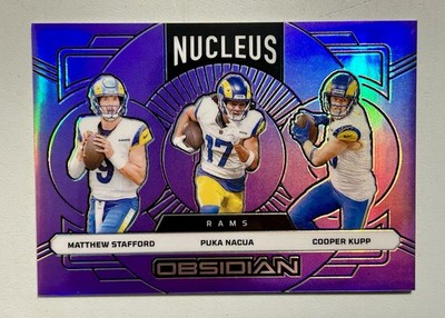 STAFFORD / PUKA NACUA / KUPP 2024 PANINI OBSIDIAN #25 NUCLEUS PURPLE SSP /50