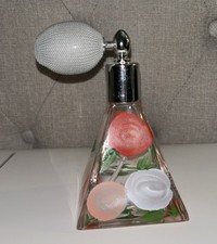 Vintage Italian Royal Limited Perfume Bottle Flowers