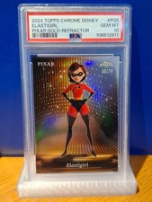2024 TOPPS CHROME DISNEY ELASTIGIRL PIXAR GOLD - REFRACTOR 30/79 PSA 10