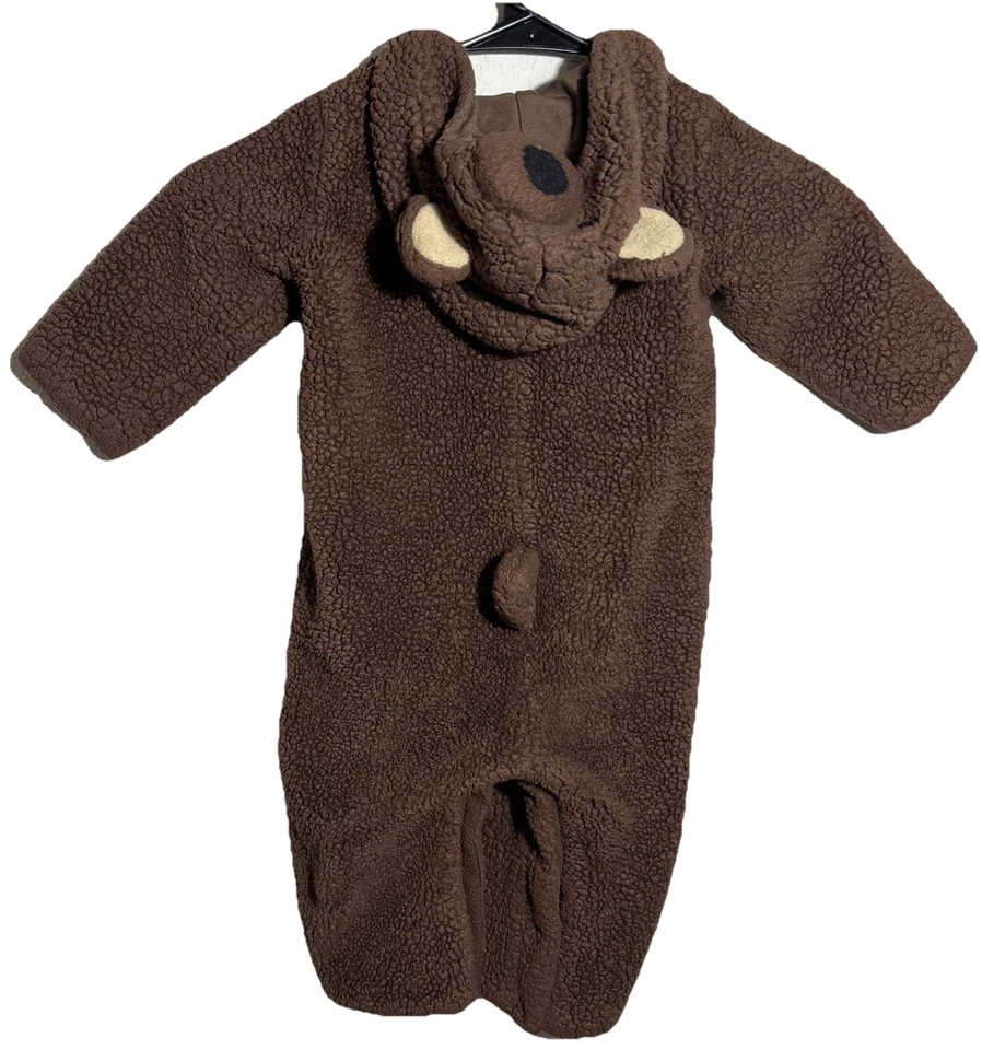  Pottery Barn Brown Bear Costume 12-18M Baby Toddler Halloween Outfit  - Image 2 of 4