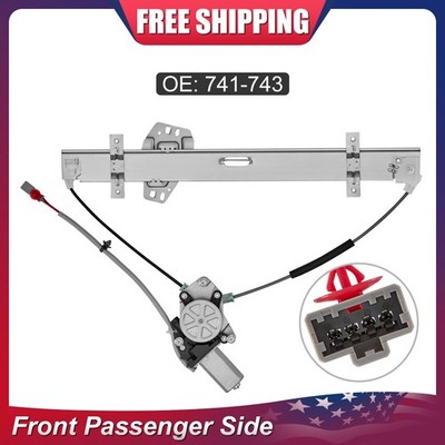 Fit For 01-05 Civic Sedan 1.7L Front Passenger Power Window Regulator w/ Motor