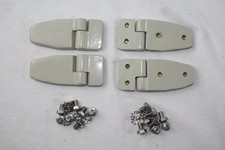 Tresorband Lappenband Messingguss 2 x 2er Set mit Schrauben 90x39mm