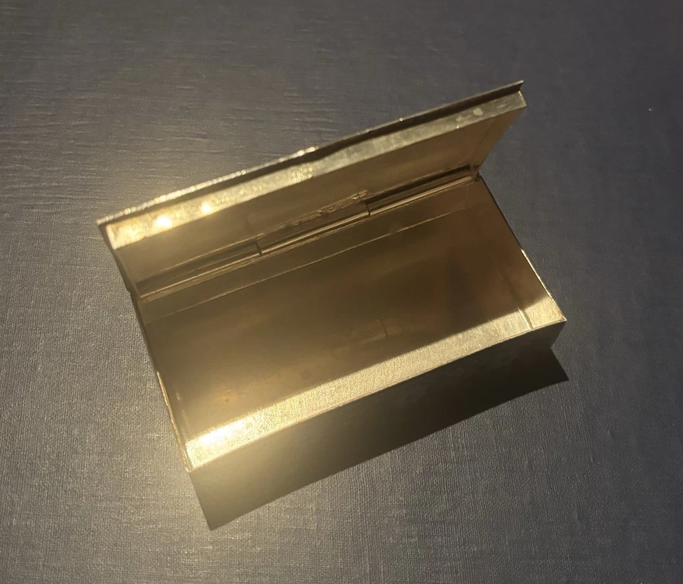 Caja de baratijas vintage india de plata de ley 925 y esmalte cloisonné hecha a mano Foto 4 de 4