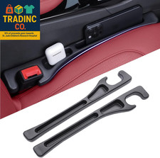 Car Seat Gap Filler, 2-Pack No-Drop Seat Side Gap Seam Filler Organizer with Pho