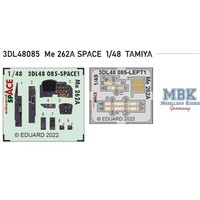 Eduard ED3DL48085 Messerschmitt Me-262A Space 1/48 -3D Decals+ Pe