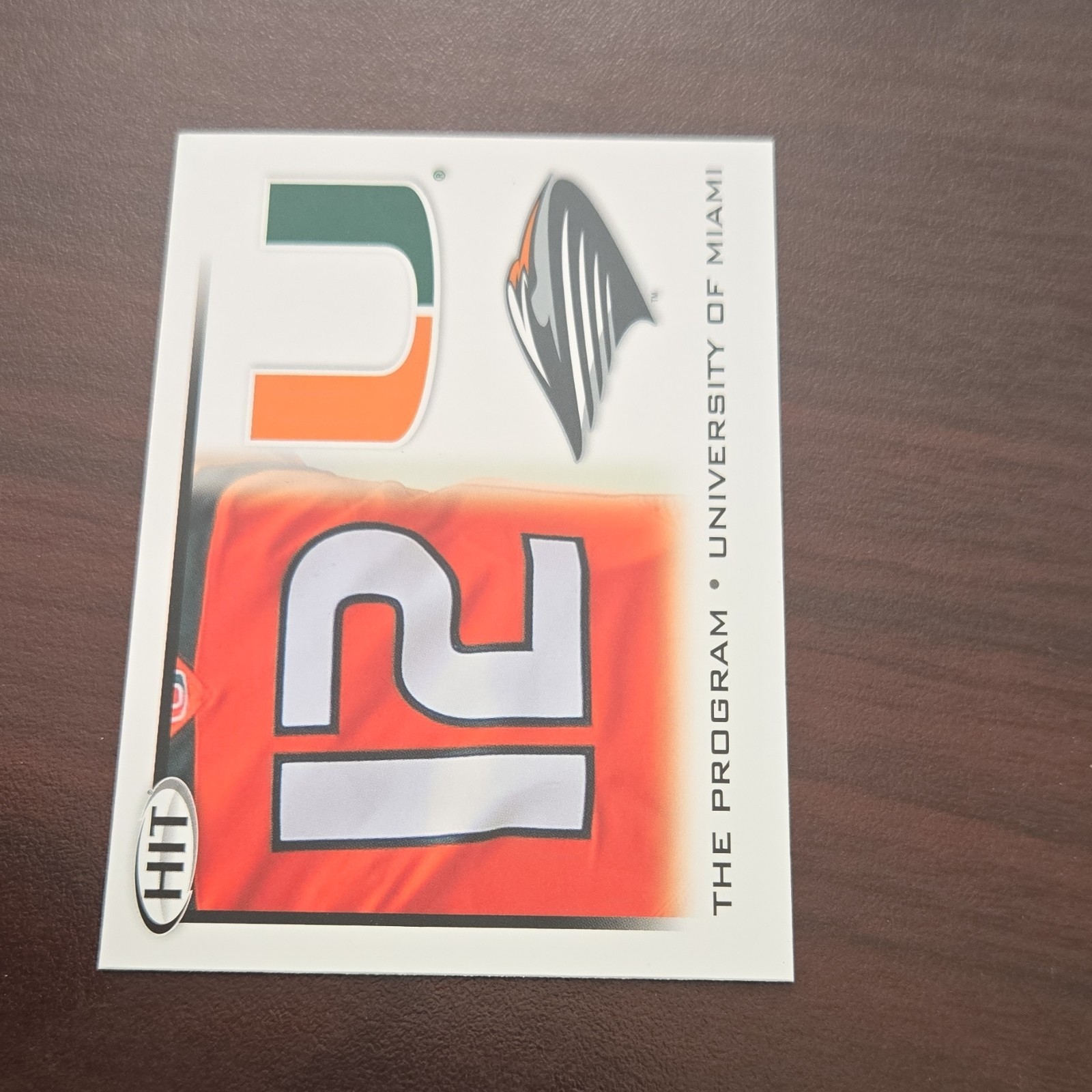 SAGE 2010 Hit The Program #41 Miami Hurricanes Football Card