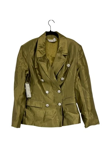 Marciano by Guess Womens Milla Jacket Size 10 Antique Gold Double Breasted NWT - product listing photo