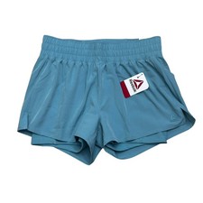 NWT Reebok Women s Relaxed Inner Short Lined Nylon Shorts Size Small Green
