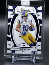 2022 Flawless Football Cooper Kupp 15/15 Sapphire  Los Angeles Rams bookend  