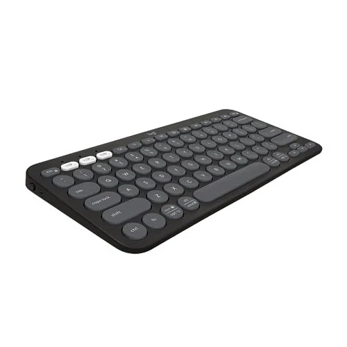 TECLADO LOGITECH GUIJARROS 2 K380S MULTIDISPOSITIVO BLUETOOTH, PERSONALIZABLE - GRAFITO-