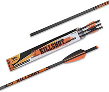 Crossbow Bolts 20 Inch 400 Grain Carbon Crossbow Arrows .003/.001 Straightness