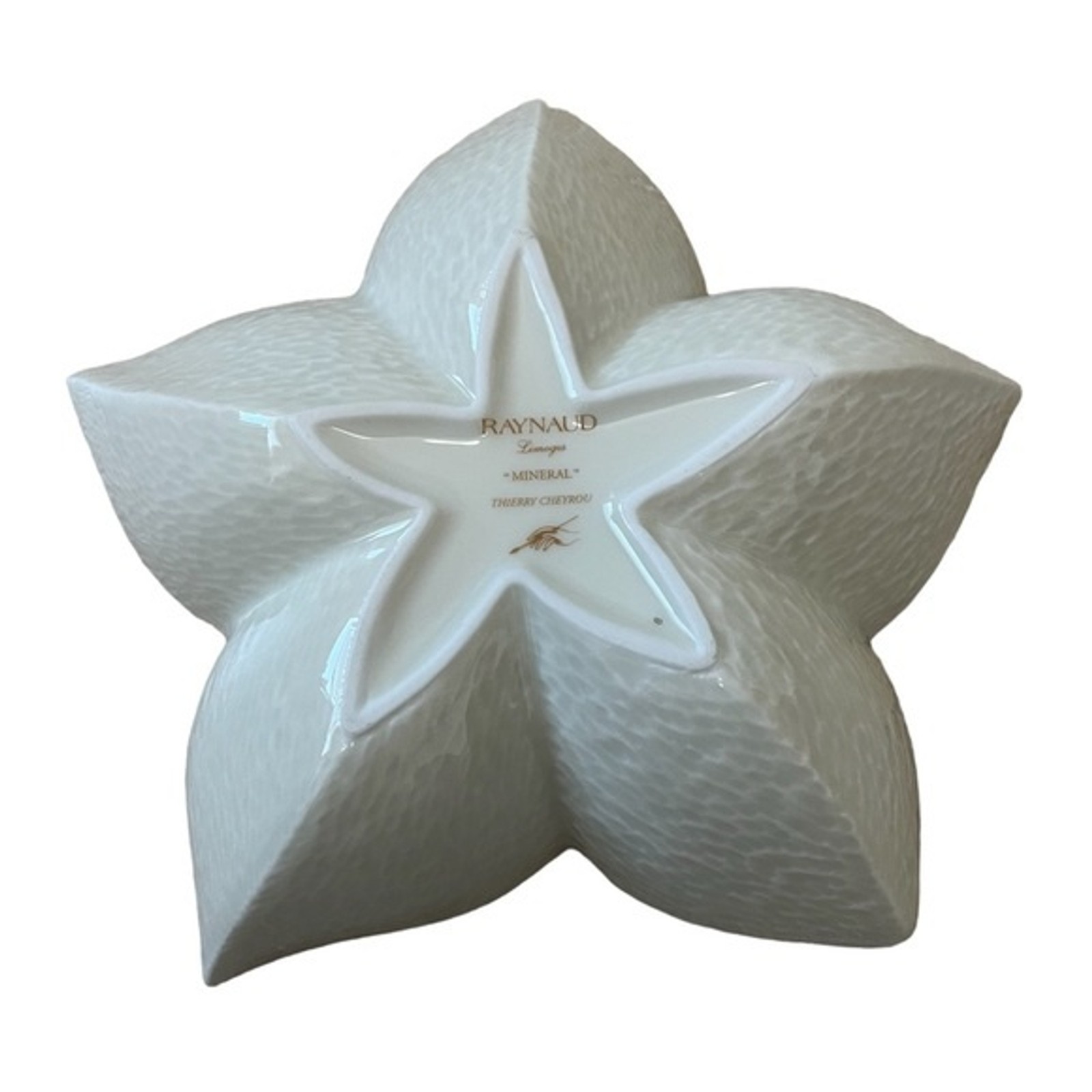 Raynaud Limoges Porcelain Starfish Bowl “Mineral” Thierry Cheyrou