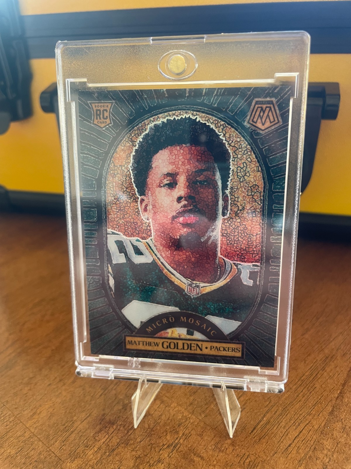 2025 Panini Mosaic Football Matthew Golden Micro Mosaic RC SSP - Packers