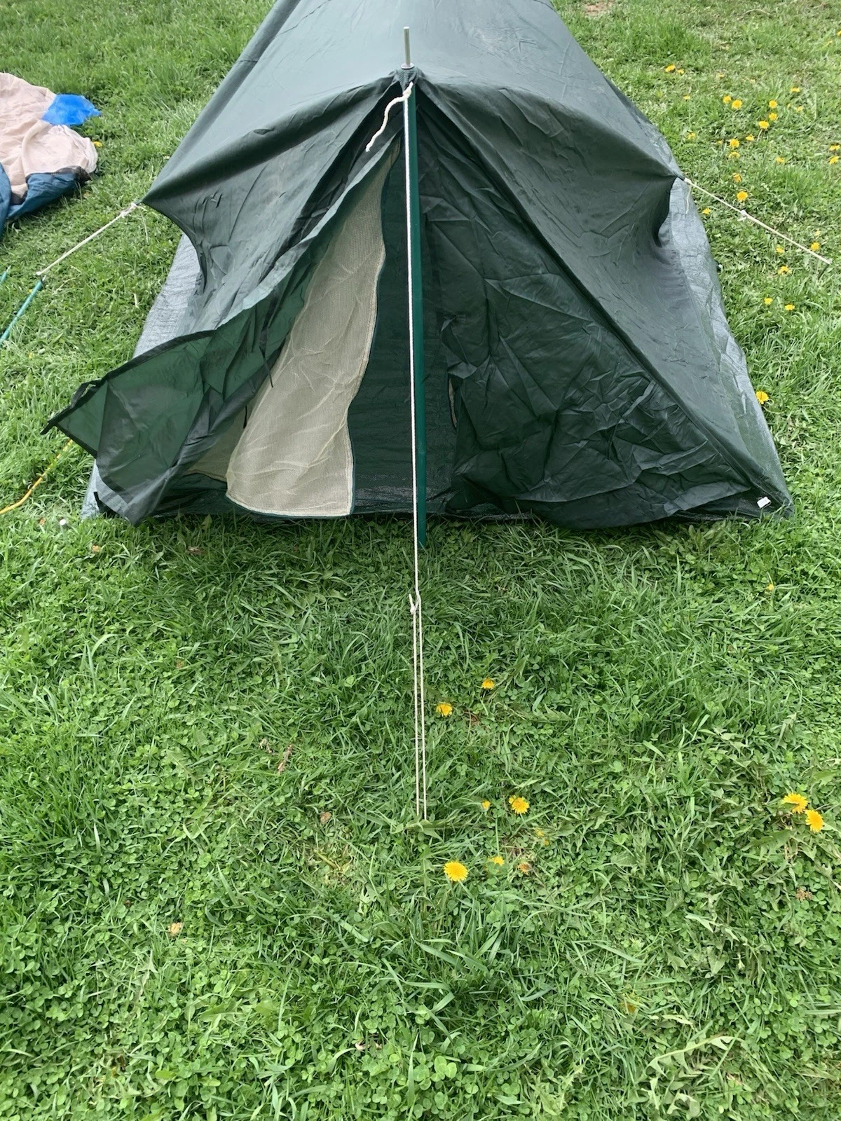 Northwest Territory Vintage Two Person Hiking Tent with Poles and Carry Bag