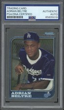 1997 Bowman Chrome #182 Adrian Beltre Signed Rookie Card PSA/DNA AUTO RC DODGERS